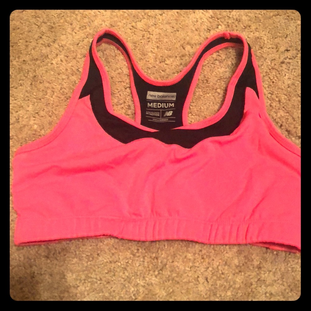 Pink new balance sports bra!